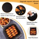 BYKITCHEN 9 Inch Air Fryer Silicone Liners – 2 Pack