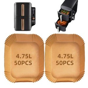 100PCS Ninja Double Stack Air Fryer Liners