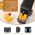 100PCS Ninja Double Stack Air Fryer Liners