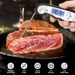 HomeLyfe Instant Read Meat Thermometer with Backlight