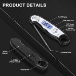 HomeLyfe Instant Read Meat Thermometer with Backlight