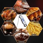 HomeLyfe Instant Read Meat Thermometer with Backlight