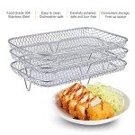 Stackable Stainless Steel Racks for Air Fryers