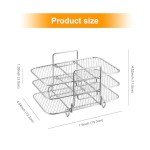 Stackable Air Fryer Rack for Ninja Dual Fryers