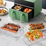 2-Pack Air Fryer Rack for Ninja Dual Zone