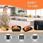 Easyki 8-Piece Silicone Liner Set for Air Fryers