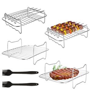 14-Piece Air Fryer Rack Set with Skewers