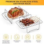 Ninja Dual Air Fryer Compatible Stainless Steel Racks