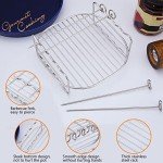 Ledeak 2-Pack Air Fryer Rack Set with Skewers