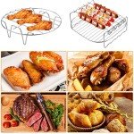 Ledeak 2-Pack Air Fryer Rack Set with Skewers
