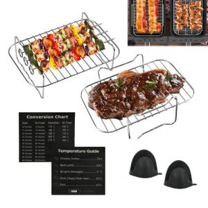 10-Piece Stainless Steel Air Fryer Accessory Set