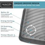 Upgraded Silicone Air Fryer Liner - 8 pcs, Grey