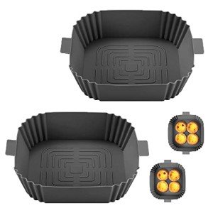 Silicone Air Fryer Liners - 2 Pack Square