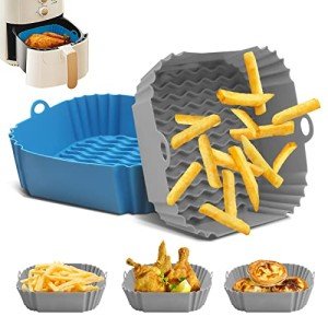 Reusable Silicone Air Fryer Liners for 5L-7.2L - 2pc
