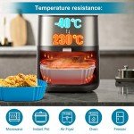 Reusable Silicone Air Fryer Liners for 5L-7.2L - 2pc