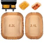 Air Fryer Parchment Paper for Dual Basket Models
