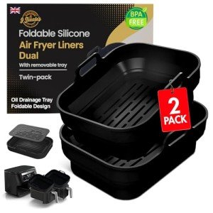 Set of 2 Silicone Liners for Ninja Air Fryer
