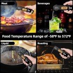 Digital Meat Thermometer with Backlight & Waterproof Probe