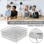 8-Inch Stackable Air Fryer Rack for Ninja