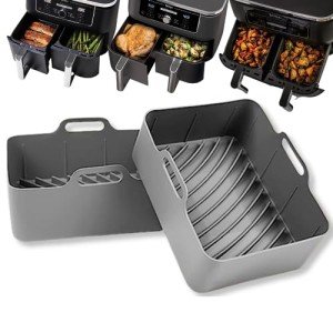 Ninja Dual Air Fryer AF500UK Flexdrawer Silicone Liners