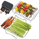 YQL Stainless Steel Air Fryer Rack Set
