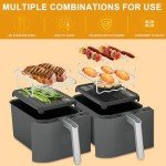 Omevett Stainless Steel Air Fryer Rack Set