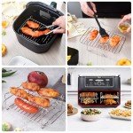 Omevett Stainless Steel Air Fryer Rack Set