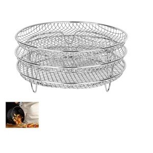 Stackable Stainless Steel Air Fryer Rack Set