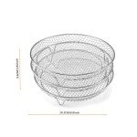 Stackable Stainless Steel Air Fryer Rack Set