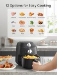 Midea 2L Black Air Fryer with Timer