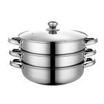 Taylor & Brown 3-Tier Stainless Steel Steamer Set