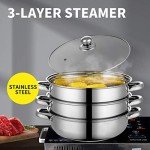Taylor & Brown 3-Tier Stainless Steel Steamer Set