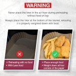 50 Pack Air Fryer Paper Liners - Square 16cm