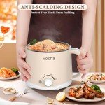 Vocha 1.6L Non-Stick Electric Hot Pot Cooker