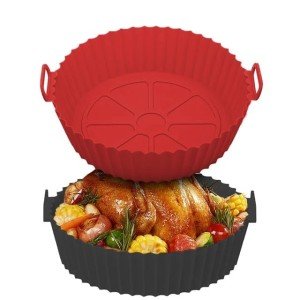 Reusable Silicone Air Fryer Liners - 2 Pcs