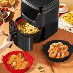 Reusable Silicone Air Fryer Liners - 2 Pcs