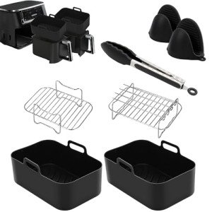 7 Pack Air Fryer Accessories & Silicone Liners