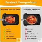 7 Pack Air Fryer Accessories & Silicone Liners