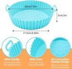 Silicone Air Fryer Liners (2 Pack) - 7.8 inch