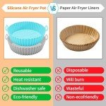 Silicone Air Fryer Liners (2 Pack) - 7.8 inch