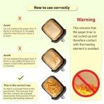120 Non-Stick Air Fryer Liners for Ninja