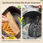 100 Pcs Round Air Fryer Liners - 6.3 Inch