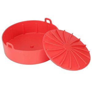 Silicone Pot for Easy Air Fryer Cleanup (Red)