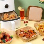 GreenMingle Air Fryer Parchment Paper Liners - 100 Pack
