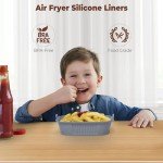 Silicone Air Fryer Liners - 2 Pack, 8 Inch