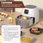 Silicone Air Fryer Liners - 2 Pack, 8 Inch