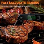 ZVOPVO Digital Meat Thermometer with Collapsible Probe