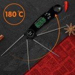 ZVOPVO Digital Meat Thermometer with Collapsible Probe