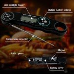 ZVOPVO Digital Meat Thermometer with Collapsible Probe