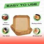 Square Air Fryer Paper Liners - 30 Pack